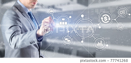 Allocation of Resources. Marketing Planning Strategy Concept. Business Technology Allocation of Resources. Marketing Planning Strategy Concept. Business Technology 77741268