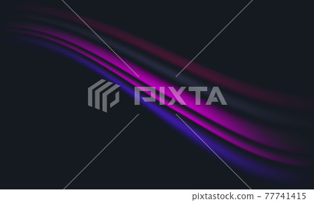 Dark abstract wavy layered multi colors background. 77741415