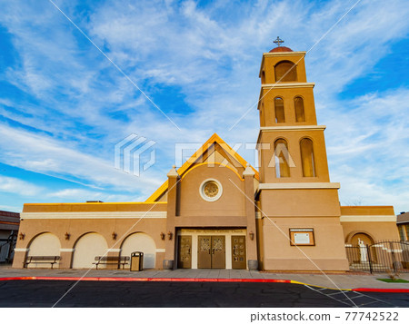 Sunny exterior view of the St Peter the Apostle Sunny exterior view of the St Peter the Apostle 77742522
