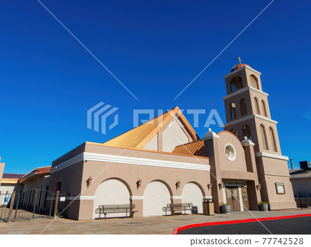 Sunny exterior view of the St Peter the Apostle Sunny exterior view of the St Peter the Apostle 77742528