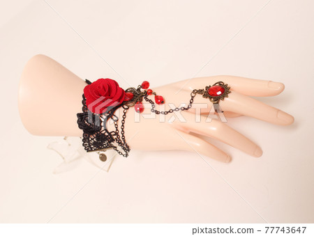 Jewelry on Mannequin Hand Jewelry on Mannequin Hand 77743647