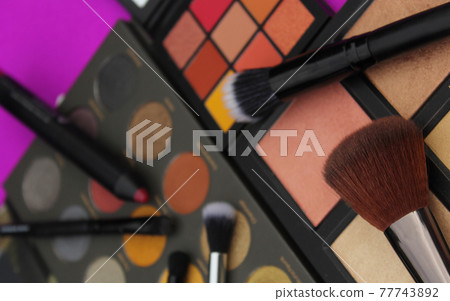 Colorful Cosmetic Pigment Palettes 77743892