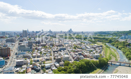 A panoramic view of Sendai city 77745048