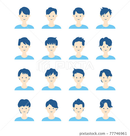 Male illustration icon set Male illustration icon set 77746961