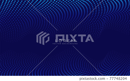 Vector background with color abstract wave dots 77748204