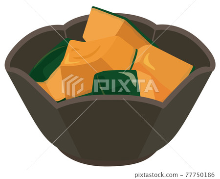 Japanese simmered pumpkin Japanese simmered pumpkin 77750186