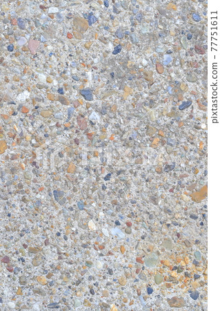 Stone material spread over concrete 77751611