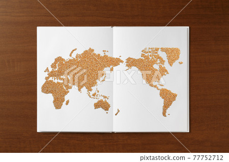 用錐體繪製的世界地圖 77752712