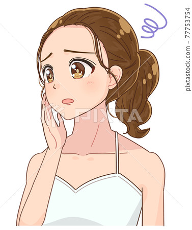 患有面部複雜症的女人 77753754