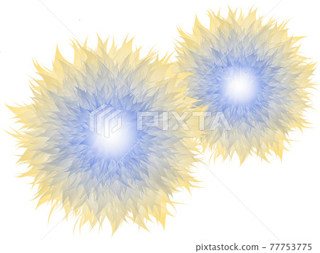Flower illustration fireworks large flower Flower illustration fireworks large flower 77753775