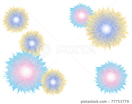 Flower illustration fireworks large flower Flower illustration fireworks large flower 77753779