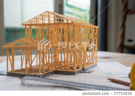 Architectural model structure, building confirmation application, blueprint Architectural model structure, building confirmation application, blueprint 77753838