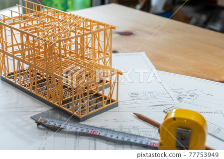 Architectural model structure, building confirmation application, blueprint 77753949