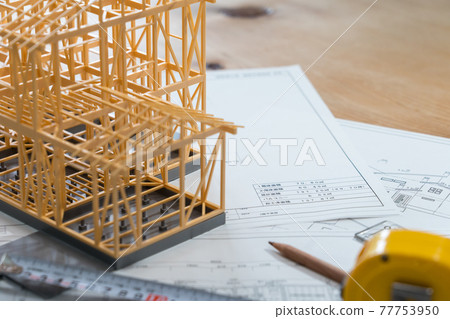 建築模型結構、建築確認申請、藍圖 建築模型結構、建築確認申請、藍圖 77753950