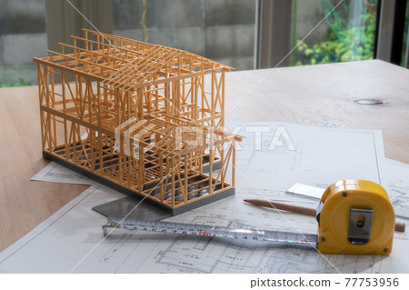 Architectural model structure, building confirmation application, blueprint Architectural model structure, building confirmation application, blueprint 77753956