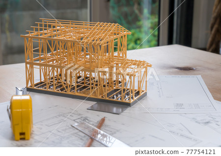 建築模型結構、建築確認申請、藍圖 建築模型結構、建築確認申請、藍圖 77754121
