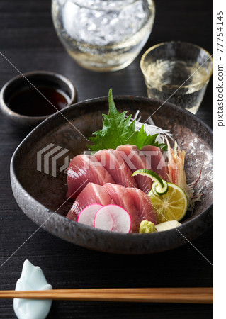 鰹魚刺身 照片素材 圖片 圖庫