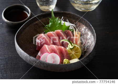 鰹魚刺身 照片素材 圖片 圖庫