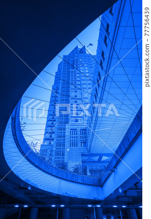 Tokyo Metropolitan Government Building Tokyo Metropolitan Government Building Fresh green blue sky 77756439