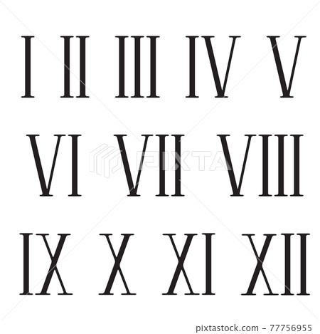 Retro roman numerals, great design for any purposes. 77756955