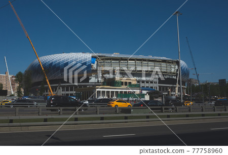 Construction multi-purpose stadium VTB Arena on the site of the old Dynamo stadium in Moscow. Construction multi-purpose stadium VTB Arena on the site of the old Dynamo stadium in Moscow. 77758960