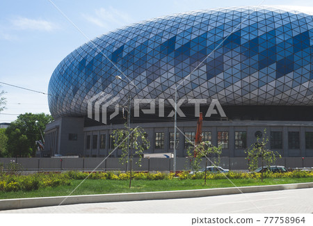Construction  multi-purpose stadium VTB Arena on the site of the old Dynamo stadium in Moscow. 77758964