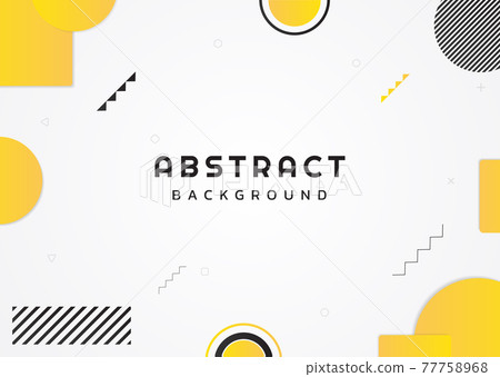 Abstract background geometric shape black and yellow design Abstract background geometric shape black and yellow design 77758968