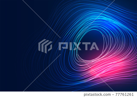 digital technology flowing lines motion background - Stock Illustration ...