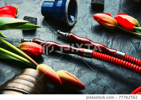 Oriental hookah with tulip flavor Oriental hookah with tulip flavor 77762562