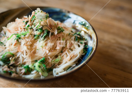 Somen champloo served in Yachimun Somen champloo served in Yachimun 77763911