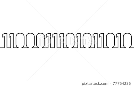 Cloud computing continuous line art. Border... - Stock Illustration ...
