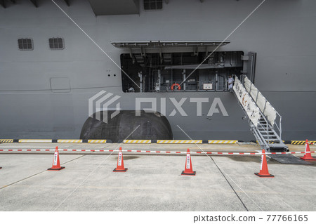 The port where the military ship berthed The port where the military ship berthed 77766165