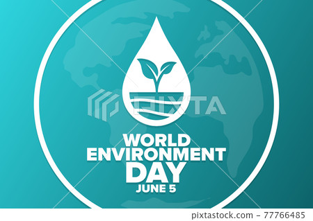 World Environment Day. June 5. Holiday concept. Template for background, banner, card, poster with 77766485