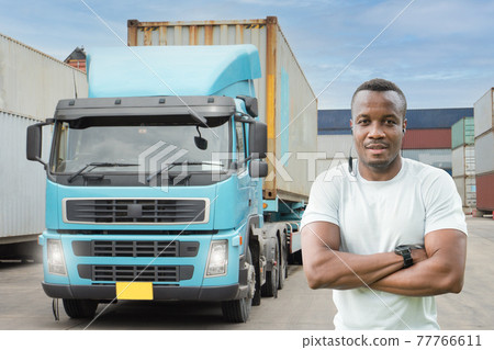 Truck driver Smile confident Truck driver Smile confident 77766611