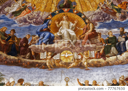interiors of Raphael rooms, Vatican museum, Vatican interiors of Raphael rooms, Vatican museum, Vatican 77767630