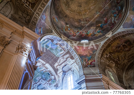 interiors of Brancacci chapel, Florence, Italy interiors of Brancacci chapel, Florence, Italy 77768305