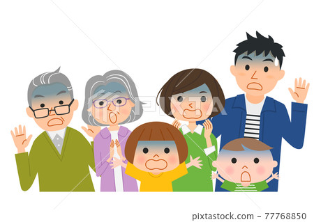 驚人的家庭，矢量圖 77768850