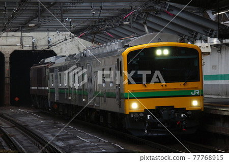 Test run train by Kumoya E493 series (dead weight training) 77768915