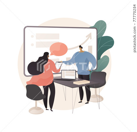 Consulting abstract concept vector illustration. 77770284