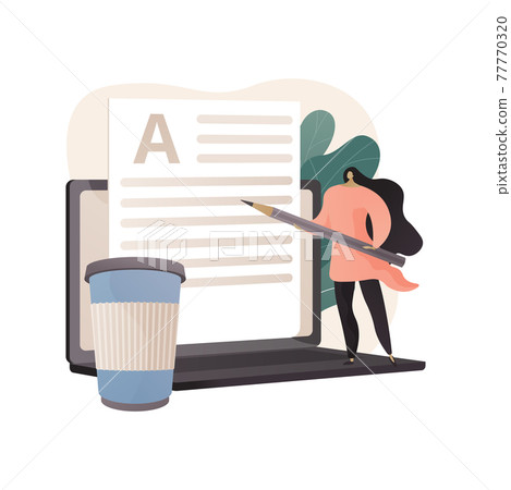 Copywriting abstract concept vector illustration. Copywriting abstract concept vector illustration. 77770320