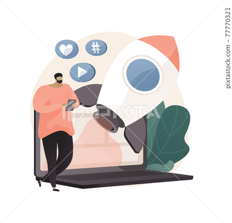Viral content abstract concept vector illustration. Viral content abstract concept vector illustration. 77770321