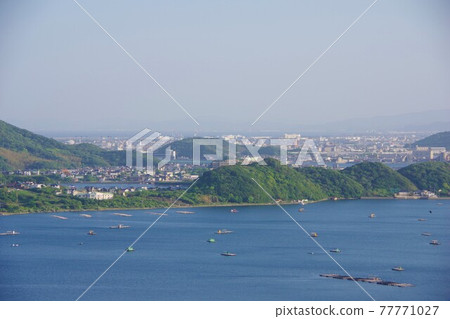 Naruto City, Tokushima Prefecture, overlooking Naruto City from the Shikatami Observatory Naruto City, Tokushima Prefecture, overlooking Naruto City from the Shikatami Observatory 77771027