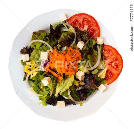 Image of light vegetable salad 77771356