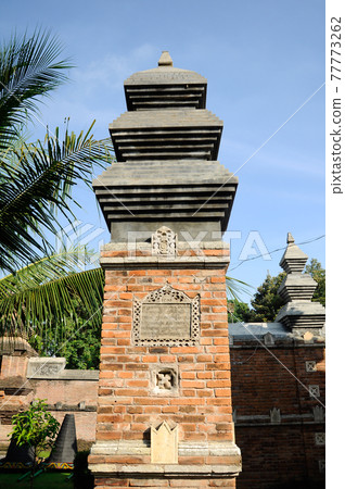 Stone work design and detail at Old Masjid Besar Mataram Kotagede, Jogjakarta Indonesia. According to history, the mosque was build on 1575. Stone work design and detail at Old Masjid Besar Mataram Kotagede, Jogjakarta Indonesia. According to history, the mosque was build on 1575. 77773262