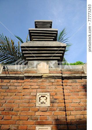 Stone work design and detail at Old Masjid Besar Mataram Kotagede, Jogjakarta Indonesia. According to history, the mosque was build on 1575. Stone work design and detail at Old Masjid Besar Mataram Kotagede, Jogjakarta Indonesia. According to history, the mosque was build on 1575. 77773263
