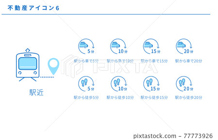 一套簡單的房地產圖標 6 77773926