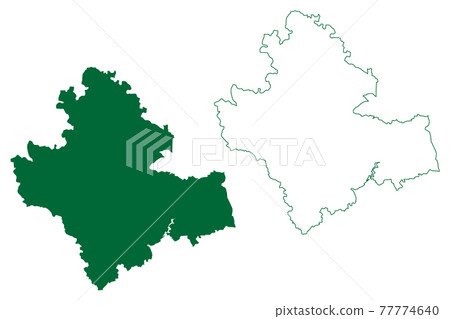 Shimoga district (Karnataka State, Republic of India, Bangalore Division) map vector illustration, scribble sketch Shivamogga map Shimoga district (Karnataka State, Republic of India, Bangalore Division) map vector illustration, scribble sketch Shivamogga map 77774640