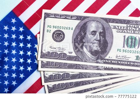 USA dollars background. American rescue plan, USA relief program, stimulus check and Act of 2021 concept. Money, business, profit and livelihood idea USA dollars background. American rescue plan, USA relief program, stimulus check and Act of 2021 concept. Money, business, profit and livelihood idea 77775122