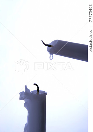 two extinct candles on a light background two extinct candles on a light background 77775498
