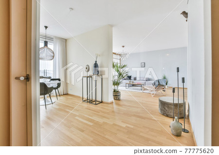 Interior of modern light apartment Interior of modern light apartment 77775620